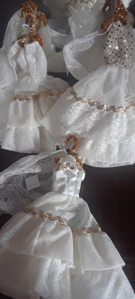 Barbie doll bride dresses with veil